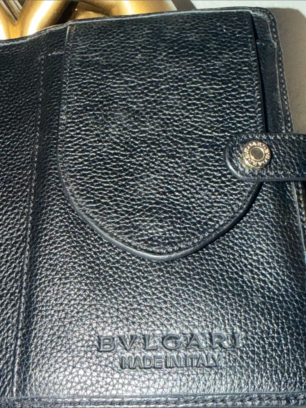 BVLGARI Black Pebbled Leather Travel Watch Case Pouch EUC 5inx7in